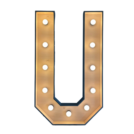 Lichtletter U (Verhuur / 100CM hoog)